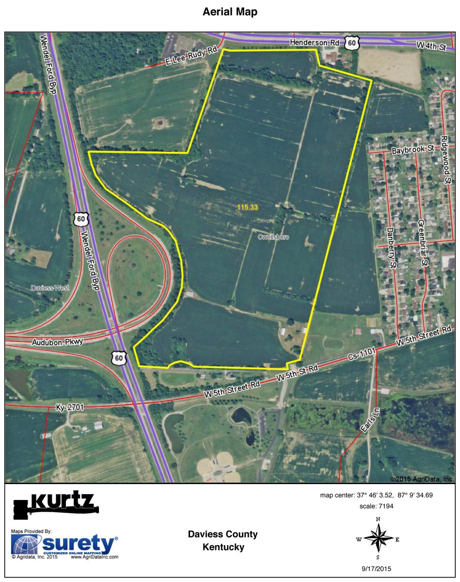 Land Inside the Owensboro, KY Bypass Kurtz Auction & Realty Co.